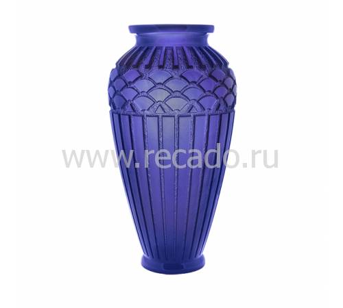 Ваза для цветов "Rythmes" синяя (h=51) Daum 03548-2