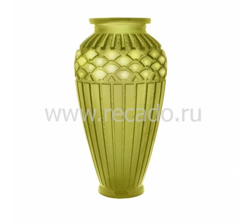 Ваза для цветов "Rythmes" зеленая (h=51) Daum 03548-3