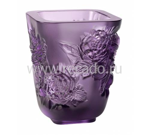 Ваза для цветов "Pivoines" фиолетовая Lalique 10708600