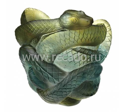 Ваза для фруктов "Змея" зелёно-серая Snakes Daum (Лимитированная серия 888 экз.) 05249-2
