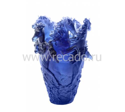 Ваза для цветов "Лошади" синяя Horses (h=38) Daum 05358-4