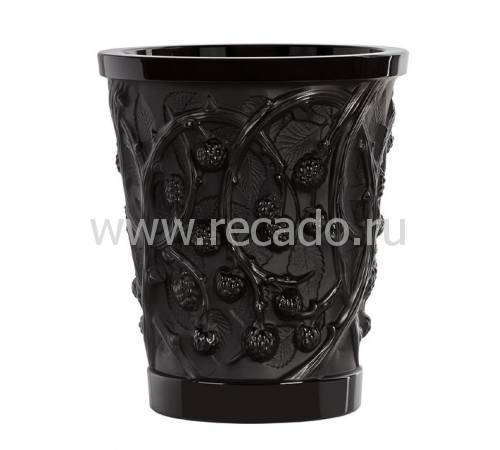 Ваза для цветов "Mures" чёрная Lalique 10746100