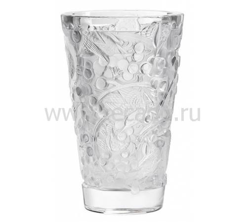Ваза для цветов "Merles&Raisins" прозрачная Lalique 10732100