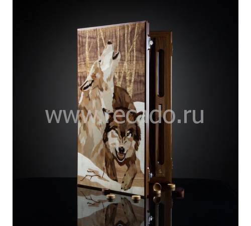 Нарды "Волки" из палисандра AVTSH00179