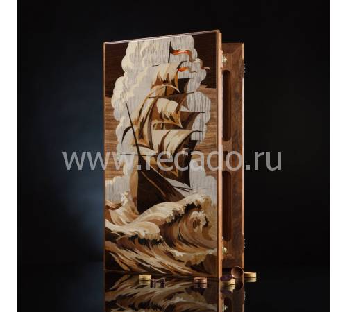 Нарды "Летучий Голландец" из мербау AVTSH00177
