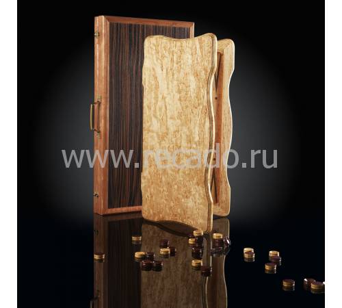 Нарды "Северное сияние" из карельской березы AVTSH00082