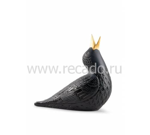 Статуэтка "Скворец I" чёрный Lladro 01009676