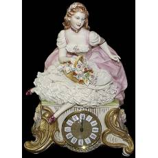 Часы "Дама с цветами" Porcellane Principe 425/PP