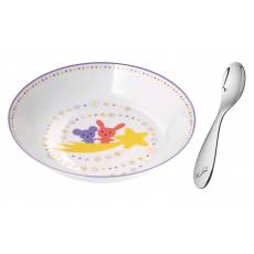 Детский набор: тарелка + ложка "Galaxie & Confetti" Christofle 07754100