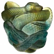 Ваза для цветов змея с бриллиант. глазами 8 экз. "Snake" Daum 05249