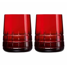 Набор из 2-х красных стаканов для воды "Graphik" (h=10) Christofle 07946150