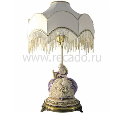 Лампа настольная / абажур "Дама с лирой" Principe 1106P