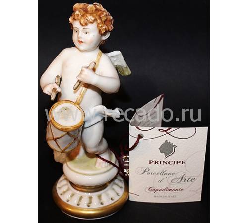 Статуэтка "Ангел с барабаном" Porcellane Principe 1050/PP