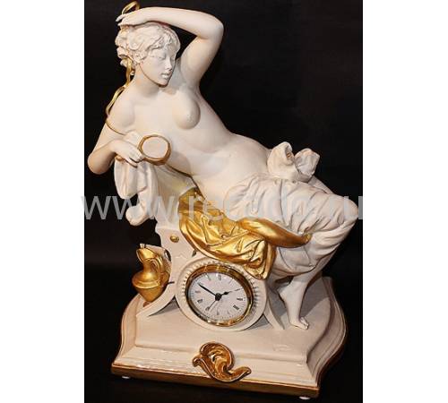 Часы "Дама с зеркалом" Porcellane Principe 412/PP