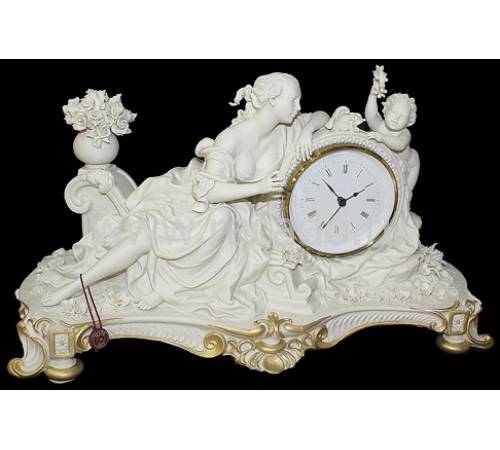 Часы "Дама с ангелом" Porcellane Principe 401BO/PP