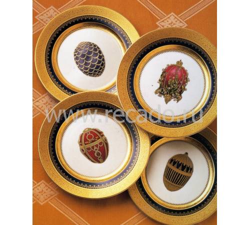 Набор из 4-х десертных тарелок "Imperial Heritage" FABERGE 6500-024BL