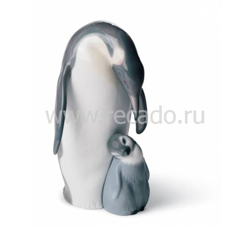 Статуэтка "Пингвин с птенцом" Lladro 01008414
