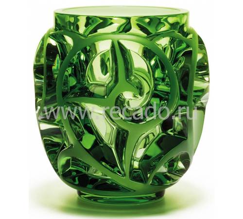 Ваза для цветов зелёная "Tourbillons" Lalique 10410500