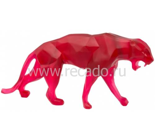 Статуэтка "Пантера дикая" красная Daum (Лимитированная серия 375 экз) 05335-2