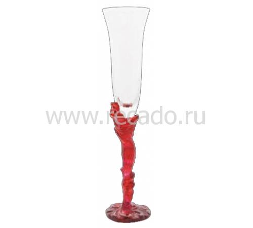 Фужер для шампанского красный "Louis XV" Daum 05243-2