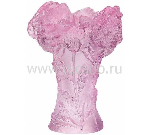 Вазочка для цветов розовая "Pivoine" Daum 05133-1/C
