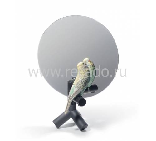 Зеркало маленькое "С попугаем" Lladro 01007849