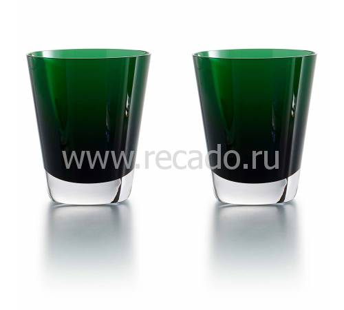 Набор из 2-х зелёных стаканов для сока "Mosaique" Baccarat 2811182
