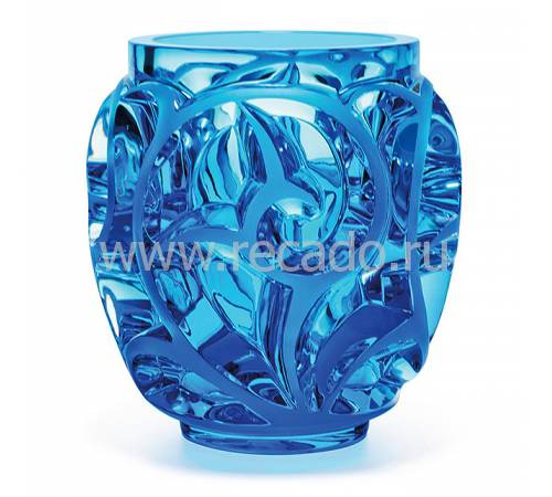 Ваза для цветов голубая "Tourbillons" Lalique 10410600