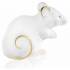 Статуэтка "Мышь" белая/позолота Lalique 10686600