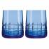 Набор из 2-х синих стаканов для воды "Graphik" (h=10) Christofle 07946250
