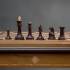 Шахматный стол "Шахматы-нарды" в классическом стиле с фигурами "Стаунтон Люкс" (самшит/венге) AVTSH00236